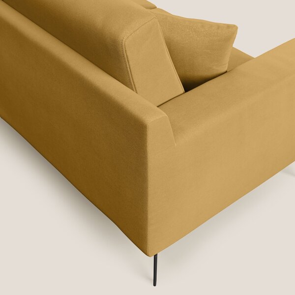 Prestige divano moderno in microfibra smacchiabile T11 giallo