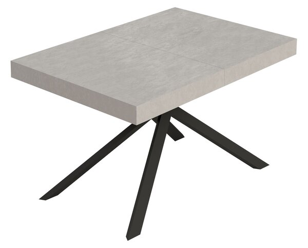 Tavolo Allungabile 120/204x80 cm Niket Cashmere Gambe Antracite