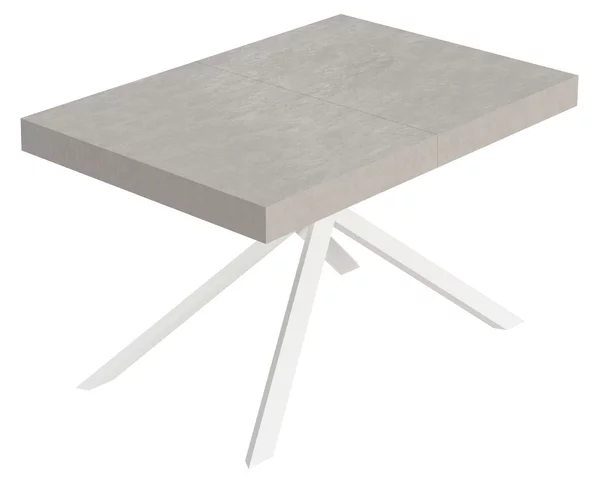 Tavolo Allungabile 140/400x90 cm Niket Cashmere Gambe Bianche