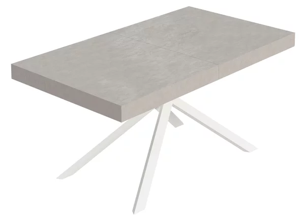 Tavolo Allungabile 160/264x90 cm Niket Cashmere Gambe Bianche