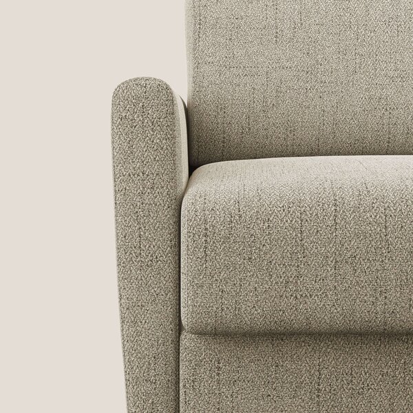 Edgar poltrona letto in tessuto felis impermeabile T03 beige