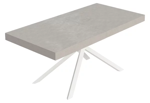 Tavolo Allungabile 200/460x90 cm Niket Cashmere Gambe Bianche