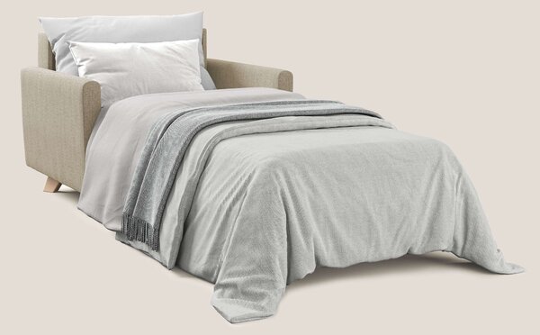 Edgar poltrona letto in tessuto felis impermeabile T03 beige