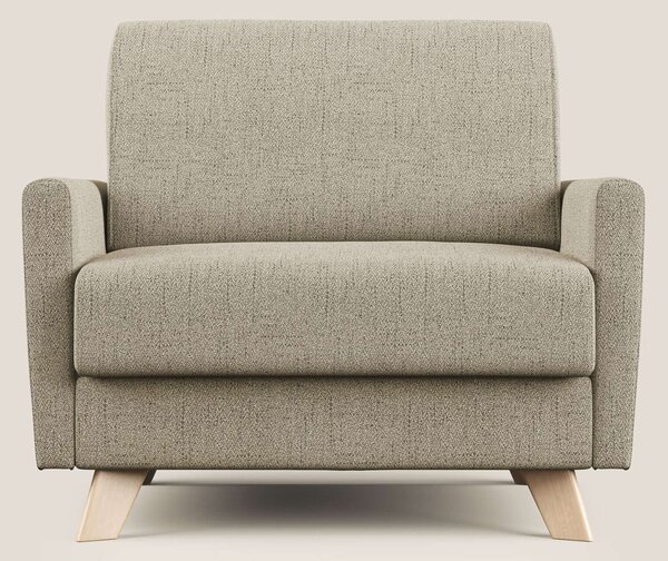 Edgar poltrona letto in tessuto felis impermeabile T03 beige