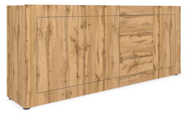 Madia 3 Ante e 3 Cassetti 200x40x83,5 cm Elios Quercia Natura