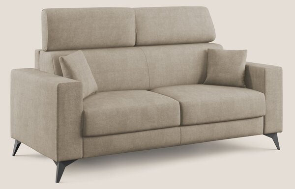 Pegaso divano letto con poggiatesta reclinabili e rivestimento T02 bei