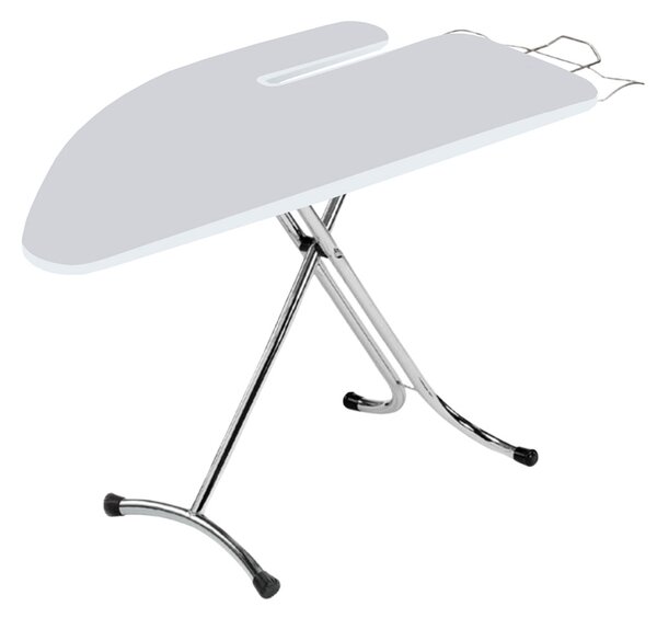 Asse da Stiro Completo Festival Plus 125x48 cm con Piano Stiramaniche Gambe Triple Regolabile in Altezza