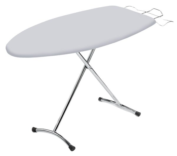 Asse da Stiro Rugby 125x46 cm Salvaspazio Ampia Area Gambe Doppie in Acciaio