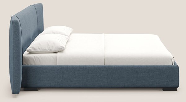 Omero letto imbottito contenitore sfoderabile in tessuto fiammato impe