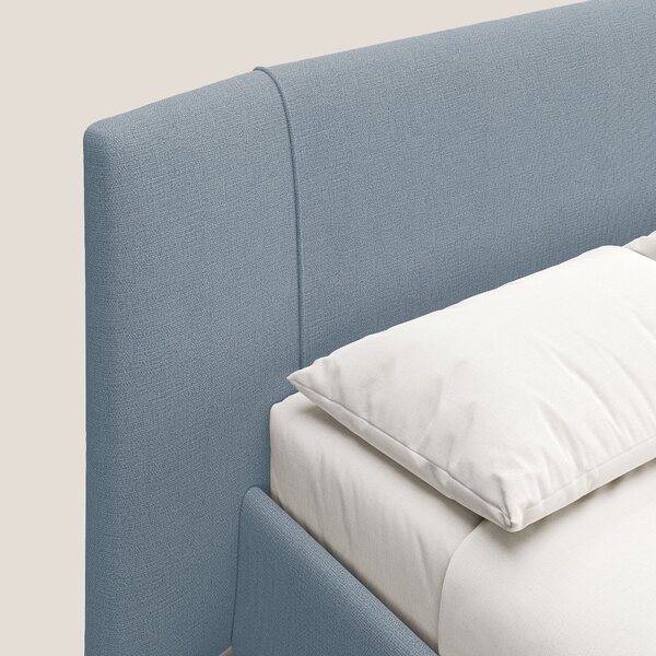 Omero letto imbottito contenitore sfoderabile in tessuto fiammato impe