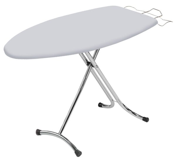 Asse da Stiro Rugby Plus 125x46 cm Salvaspazio Ampia Area Gambe Triple in Acciaio