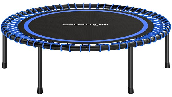 Trampolino Elastico Fitness Ø114x31 cm a 36 Corde in Acciaio e PP Blu