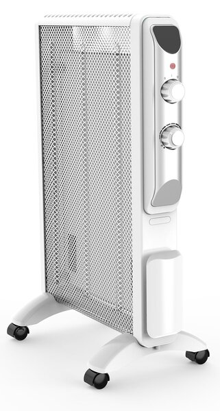 Radiatore Elettrico Giulietta 1000-1500 W IP24 con Pannello in Mica Bianco