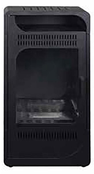 Stufa a Bioetanolo Fiammetta JR Ventilara Bruciatore da 1,5 L Struttura in Acciaio Nero