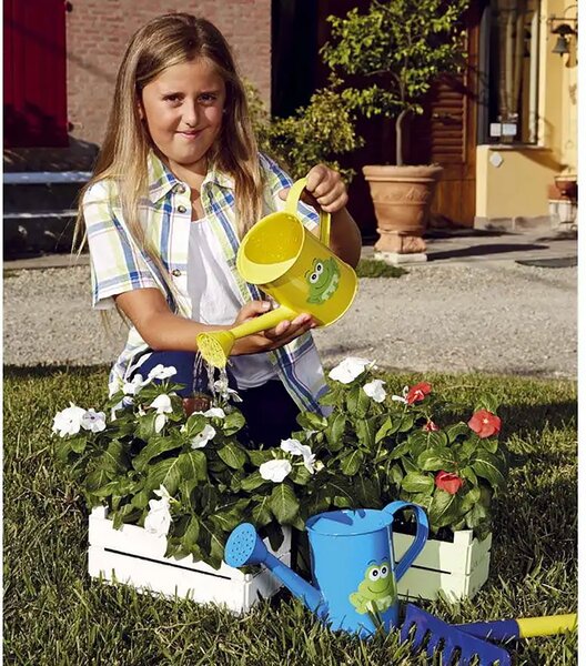 Innaffiatoio per Bambini Verdemax 1 L in Metallo Verniciato Colori Casuale