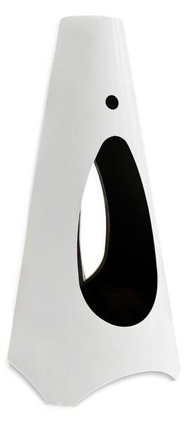 Stufa a Bioetanolo Fiammetta Round Statica Bruciatore da 1,5 L Struttura in Acciaio Bianco