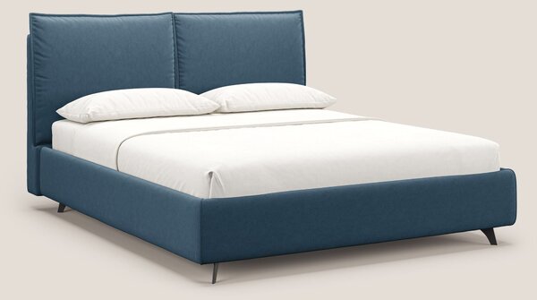 Nives letto imbottito contenitore sfoderabile in microfibra velluto im