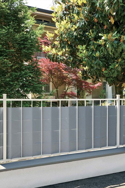 Telo di Occultazione Striscia Soft Verdemax 20x350 cm in PVC Resistente a UV Grigio