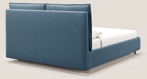 Nives letto imbottito contenitore sfoderabile in microfibra velluto im