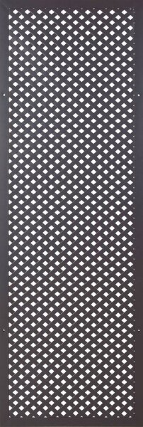 Set 2 Pezzi Traliccio Fisso Privacy con Cornice Verdemax 180x60 cm in Metallo Antracite