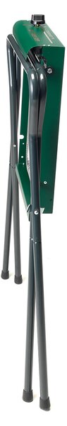Piastra di Cottura GAS 4043 GHIV Ompagrill in Ghisa Vetrificata 40x43 cm Alimentazione a Gas Struttura Pieghevole in Acciaio Verde