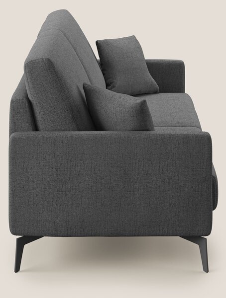 Saturno divano moderno in tessuto morbido impermeabile T03 grigio