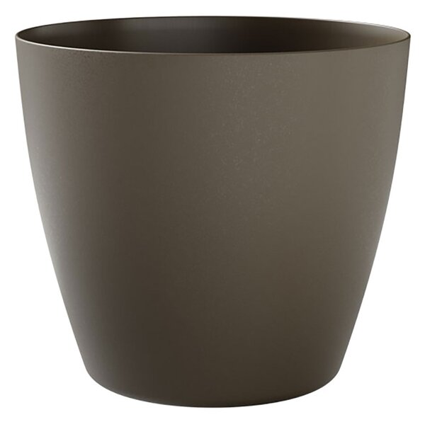 Vaso Rotondo Indoor e Outdoor Tera Bayon Kit Sand Ø30 cm in Plastica Sabbia