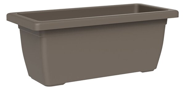 Vaso Rettangolare a Cassettone Outdoor Tera Tikal Sand 52x30 cm in Plastica Sabbia