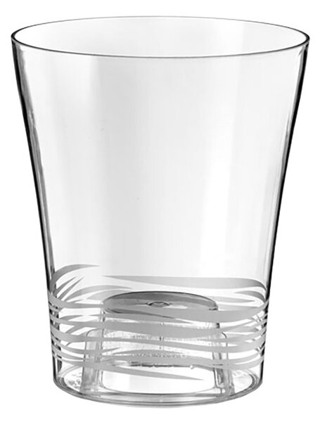 Vaso per Orchidea Indoor Tera con Fondo Rialzato per Drenaggio Acqua Clear Ø13 cm in Plastica Trasparente