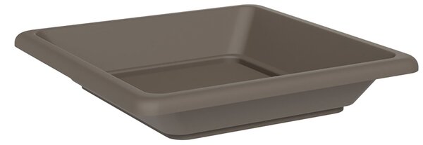 Sottovaso Quadrato per Vaso Tera Nazca Sand 32x32 cm in Plastica Riciclata Sabbia