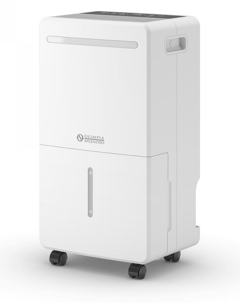 OLIMPIA SPLENDID Deumidificatore Portatile per la casa muffa 20 Litri in 24 Ore Tanica 2 Litri Filtro HEPA con Timer Integrato colore Bianco - 0271