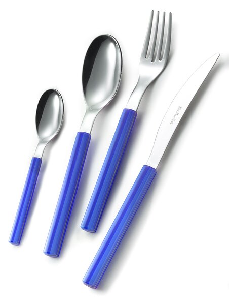 Servizio Set di Posate 24 Pezzi in Acciaio Eme Sky Blu 35