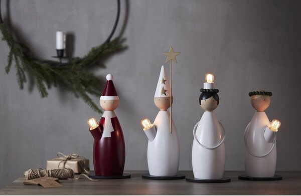 Decorazione luminosa bianca con motivo natalizio ø 12 cm Lucia Classic - Star Trading