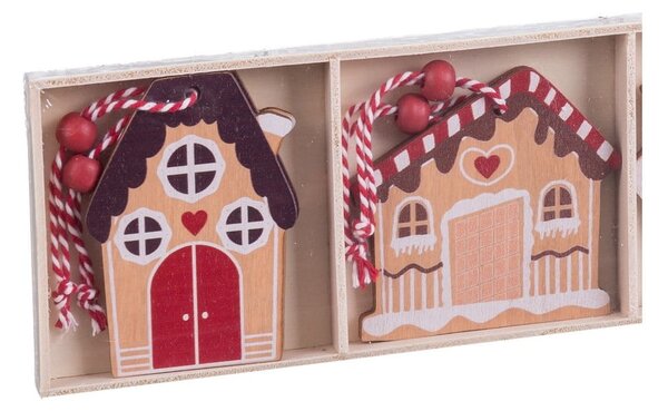 Set di decorazioni per albero di natale in legno 6 pz Ginger House – Casa Selección