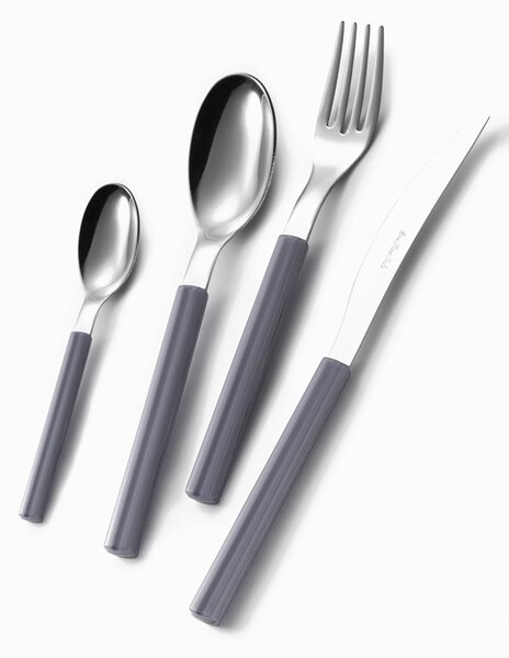 Servizio Set di Posate 24 Pezzi in Acciaio Eme Sky Grigio 432