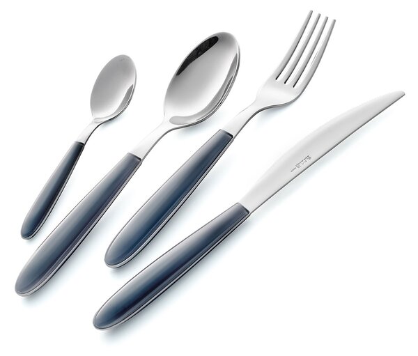 Servizio Set di Posate 24 pezzi in Acciaio Inox Eme Vero Grigio 432