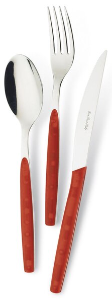 Servizio Set di Posate 24 pezzi in Acciaio Inox Eme Dream Rosso 6