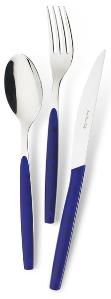 Servizio Set di Posate 24 pezzi in Acciaio Inox Eme Dream Blu 35