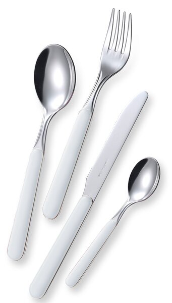Servizio Set di Posate 24 Pezzi in Acciaio Eme Bonita Bianco 19
