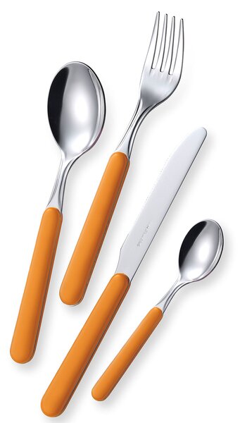 Servizio Set di Posate 24 Pezzi in Acciaio Eme Bonita Arancio 79