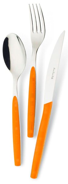 Servizio Set di Posate 24 pezzi in Acciaio Inox Eme Dream Arancio 9