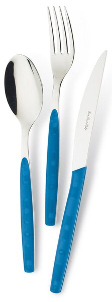 Servizio Set di Posate 24 pezzi in Acciaio Inox Eme Dream Blu 35