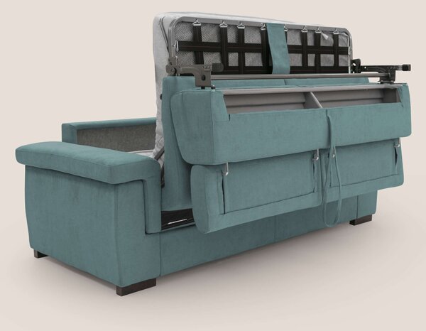 Bjorn divano letto sfoderabile con materasso H18 cm e poggiatesta recl