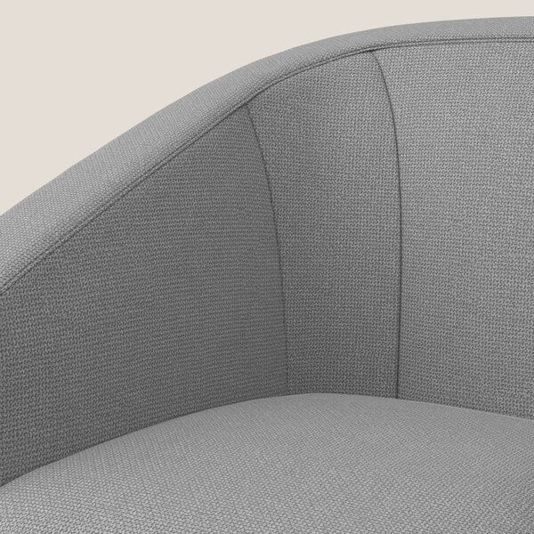Cloe Poltroncina in tessuto smacchiabile con acqua QuickClean T08 grig