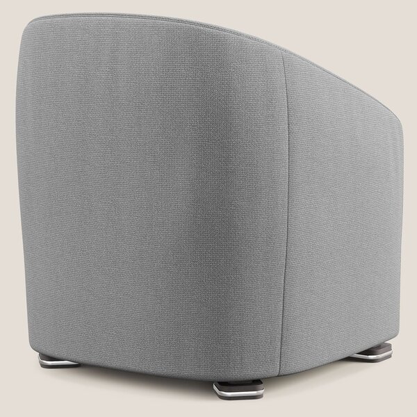 Cloe Poltroncina in tessuto smacchiabile con acqua QuickClean T08 grig