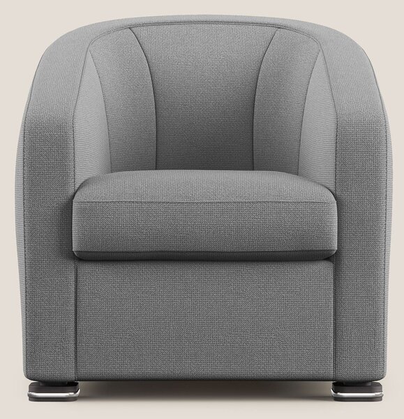 Cloe Poltroncina in tessuto smacchiabile con acqua QuickClean T08 grig