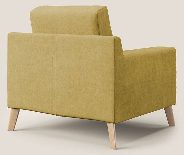 Danish poltroncina in tessuto morbido impermeabile T02 giallo