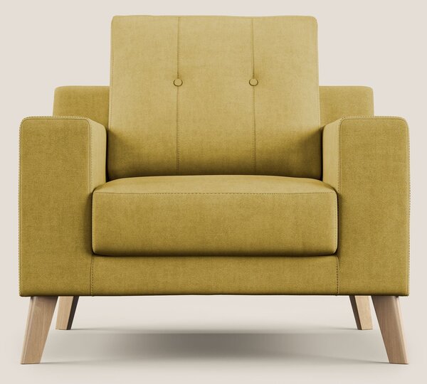 Danish poltroncina in tessuto morbido impermeabile T02 giallo
