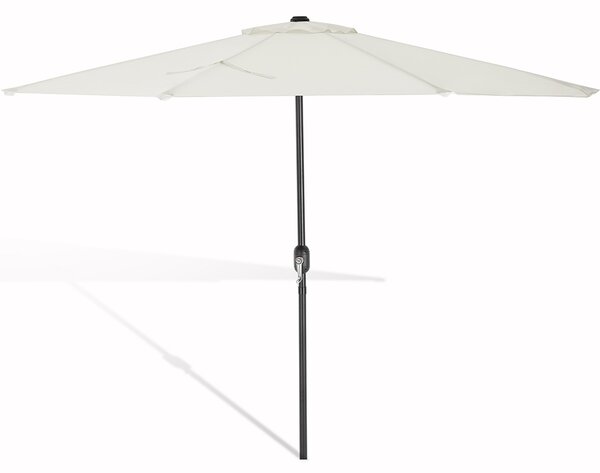 Ombrellone Mezzaluna a Parete da Giardino Parasole a Muro 270 cm in Poliestere Beige