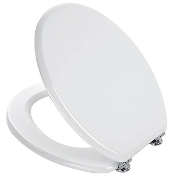 Copriwater Universale Copri WC in Legno MDF Bianco